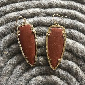 Kendra Scott Burnt Orange Earrings